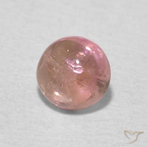 0.53ct Naturale Rosa chiaro Tormalina, Rotondo, Trasparente