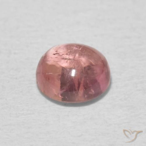 Tormalina Rosa chiaro naturale da 0.53 ct, Rotondo, Trasparente