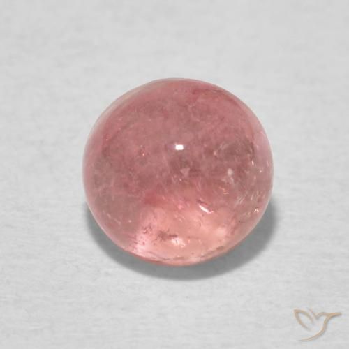 1.23ct Naturale Tono rosa Tormalina, Rotondo, Trasparente