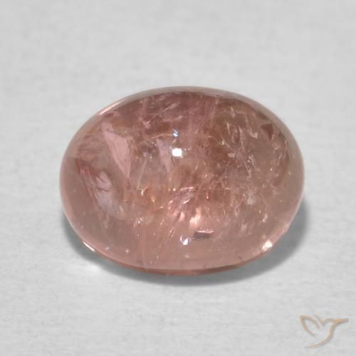 1.72ct Naturale Rosa terroso Tormalina, Ovale, Trasparente