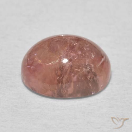 Tormalina Rosa terroso naturale da 1.72 ct, Ovale, Trasparente
