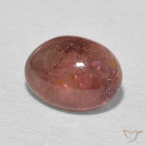 Tormalina Rosa palissandro naturale da 1.40 ct, Ovale, Trasparente