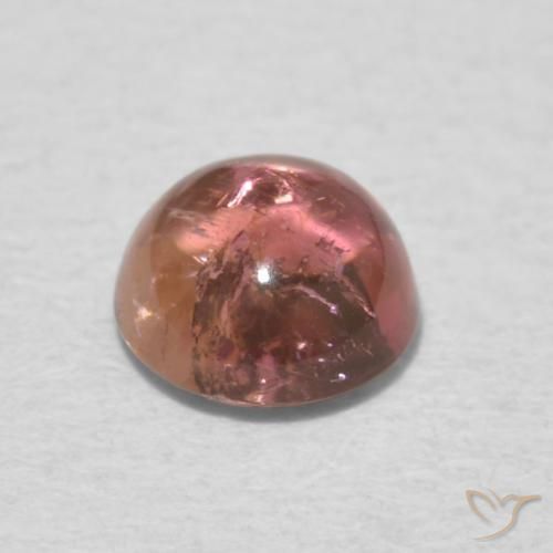 Tormalina rosa lampone naturale da 0.65 ct, Rotondo, Trasparente