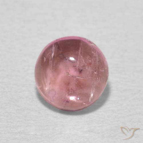 0.54ct Naturale Rosa medio Tormalina, Rotondo, Trasparente