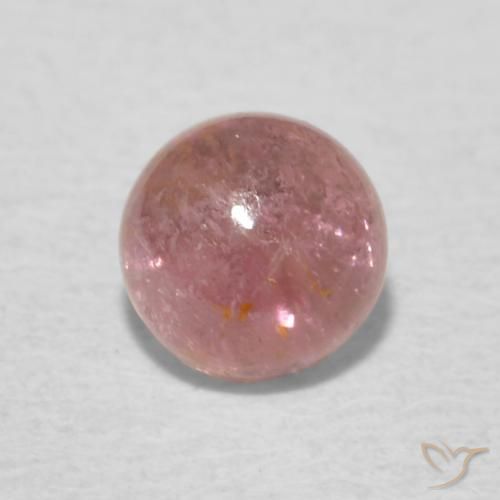 0.58ct Naturale Rosa medio Tormalina, Rotondo, Trasparente
