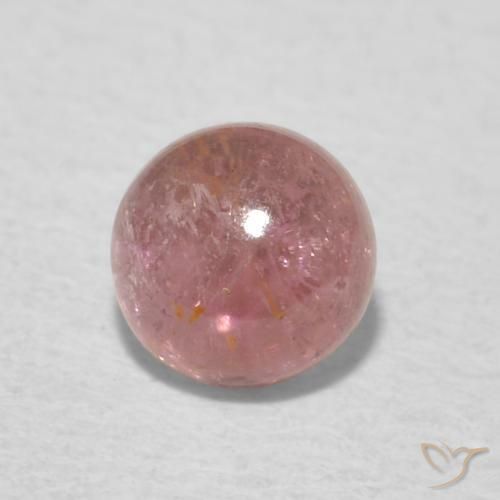 Tormalina Rosa medio naturale da 0.58 ct, Rotondo, Trasparente