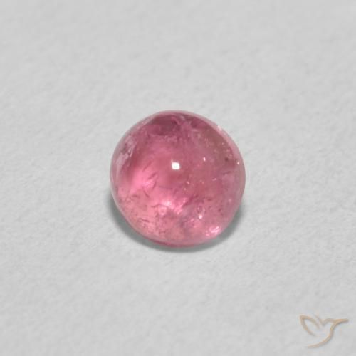 0.55ct Naturale Rosa chiaro Tormalina, Rotondo, Trasparente