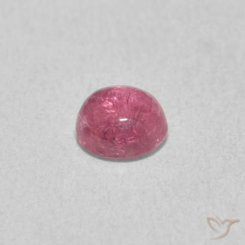 Tormalina Rosa chiaro naturale da 0.55 ct, Rotondo, Trasparente