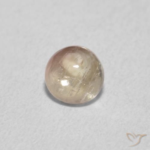Tormalina Arancio molto chiaro naturale da 0.71 ct, Rotondo, Trasparente