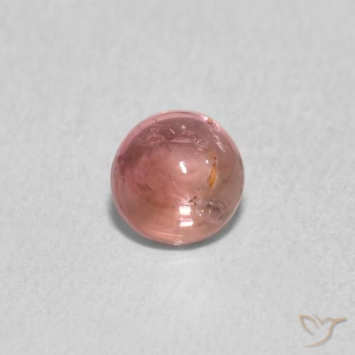 0.58ct Naturale rosa lampone Tormalina, Rotondo, Trasparente