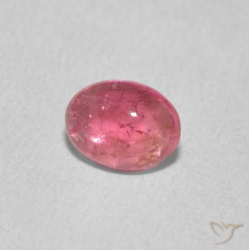Tormalina Rosa chiaro naturale da 0.67 ct, Ovale, Trasparente