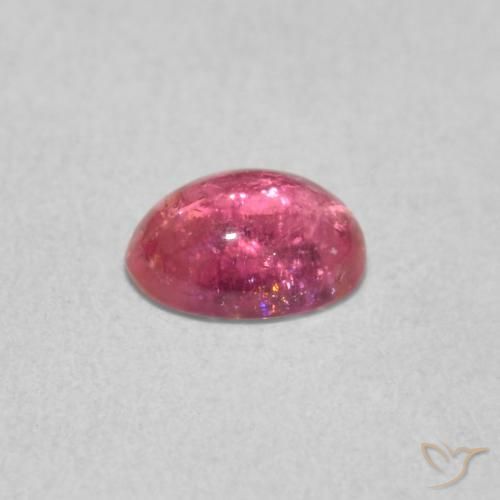 Tormalina Rosa chiaro naturale da 0.67 ct, Ovale, Trasparente