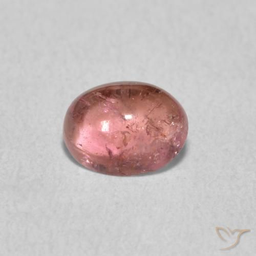 0.77ct Naturale Rosa scuro Tormalina, Ovale, Trasparente