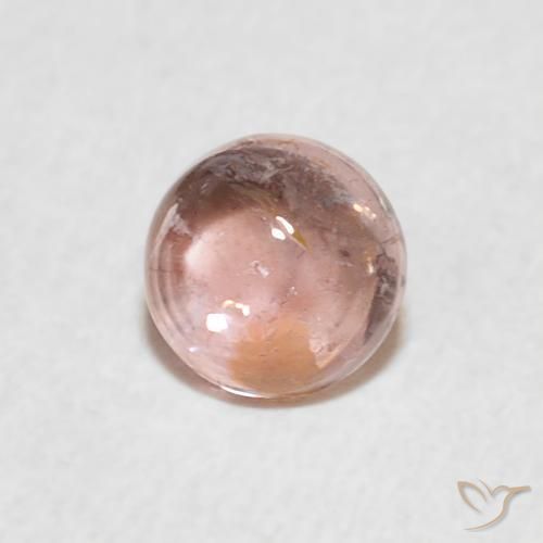 Tormalina Rosa chiaro naturale da 0.61 ct, Rotondo, Trasparente