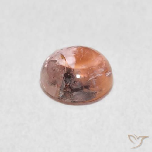 Tormalina Rosa chiaro naturale da 0.61 ct, Rotondo, Trasparente