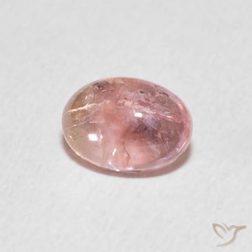 Tormalina Rosa chiaro naturale da 0.99 ct, Ovale, Trasparente