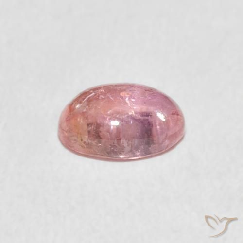 Tormalina Rosa chiaro naturale da 0.99 ct, Ovale, Trasparente