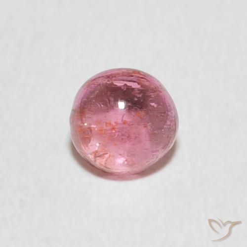 0.57ct Naturale Rosa medio Tormalina, Rotondo, Trasparente