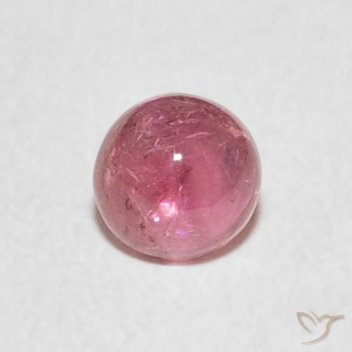 0.63ct Naturale Rosa hot Tormalina, Rotondo, Trasparente