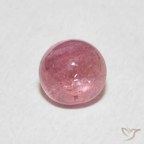 0.64ct Naturale rosa magenta Tormalina, Rotondo, Trasparente