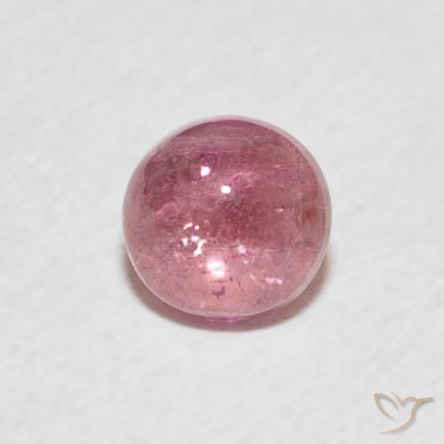 Tormalina rosa magenta naturale da 0.64 ct, Rotondo, Trasparente