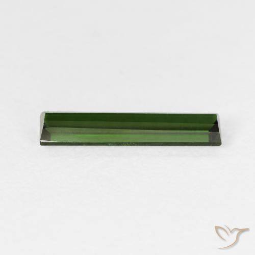 Tormalina Verde foresta naturale da 1.16 ct, Taglio a baguette, VS