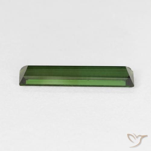 Tormalina Verde foresta naturale da 1.28 ct, Taglio a baguette, VS