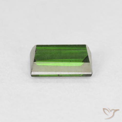 Tormalina Verde scuro naturale da 0.55 ct, Taglio a baguette, VS