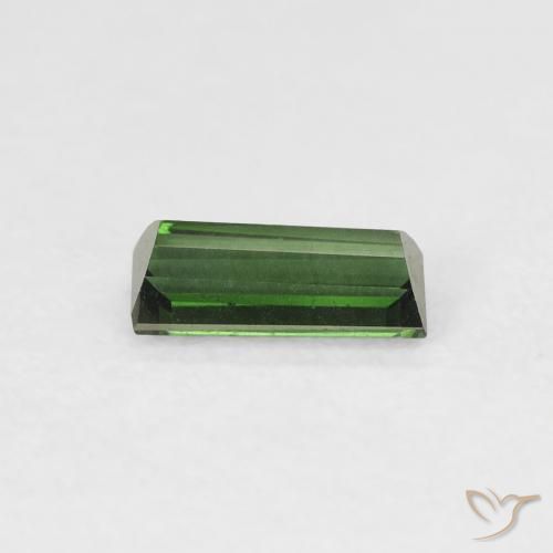 Tormalina Verde foresta naturale da 0.46 ct, Taglio a baguette, VVS-VS