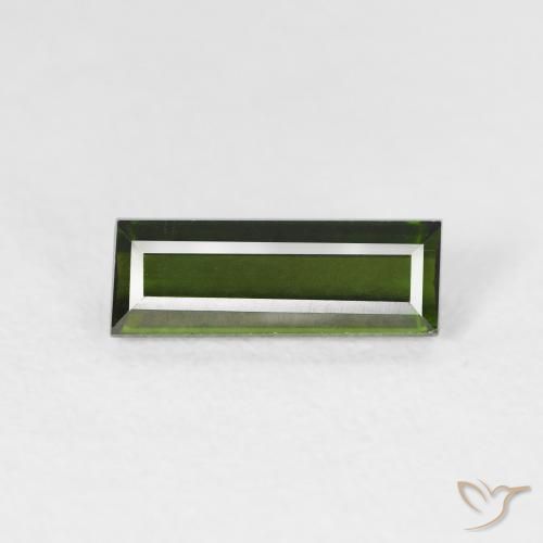 1.08ct Naturale Verde medio Tormalina, Taglio a baguette, VVS-VS