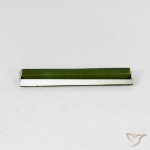 Tormalina Verde foresta naturale da 1.00 ct, Taglio a baguette, VVS-VS