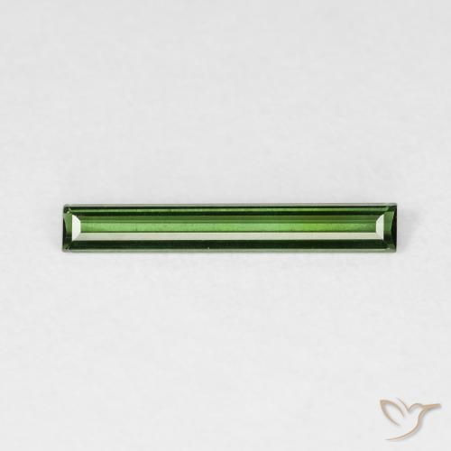 0.44ct Naturale Verde foresta Tormalina, Taglio a baguette, VVS-VS