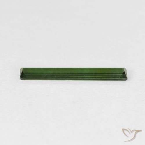 Tormalina Verde foresta naturale da 0.44 ct, Taglio a baguette, VVS-VS