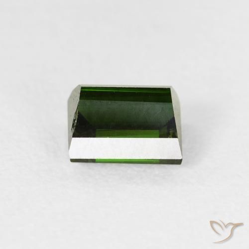 Tormalina Verde foresta naturale da 0.98 ct, Taglio a baguette, VVS-VS