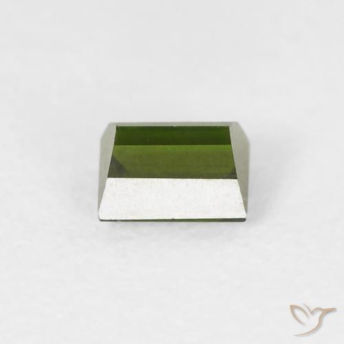 Tormalina Verde foresta naturale da 0.46 ct, Taglio a baguette, VS