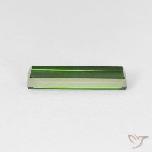 Tormalina Verde foresta naturale da 1.17 ct, Taglio a baguette, VS