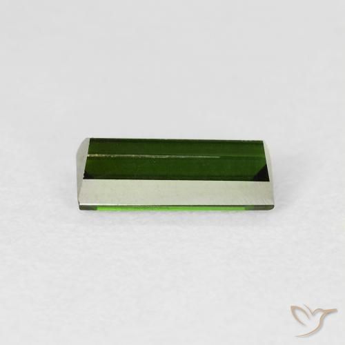 Tormalina Verde foresta naturale da 1.21 ct, Taglio a baguette, VS