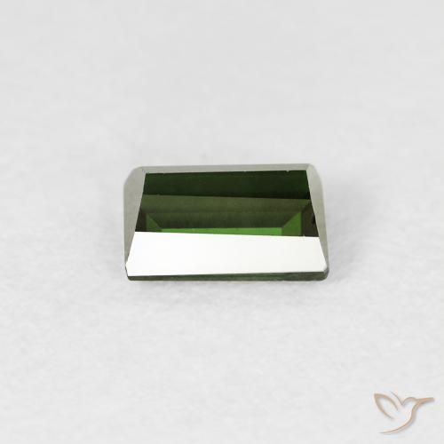 Tormalina Verde foresta naturale da 0.59 ct, Taglio a baguette, VVS