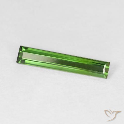 Tormalina Verde foresta naturale da 0.83 ct, Taglio a baguette, VVS