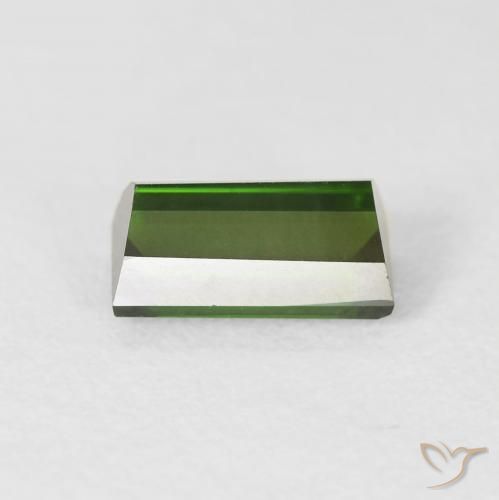 Tormalina Verde foresta naturale da 1.18 ct, Taglio a baguette, VVS