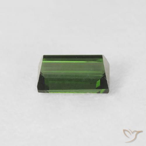 Tormalina Verde foresta naturale da 0.47 ct, Taglio a baguette, VVS