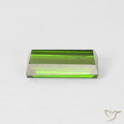 Tormalina Verde foresta naturale da 0.99 ct, Taglio a baguette, VVS