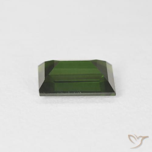 Tormalina Verde foresta naturale da 1.23 ct, Taglio a baguette, VVS