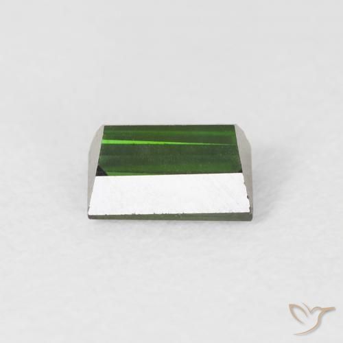 Tormalina Verde scuro naturale da 0.72 ct, Taglio a baguette, VVS