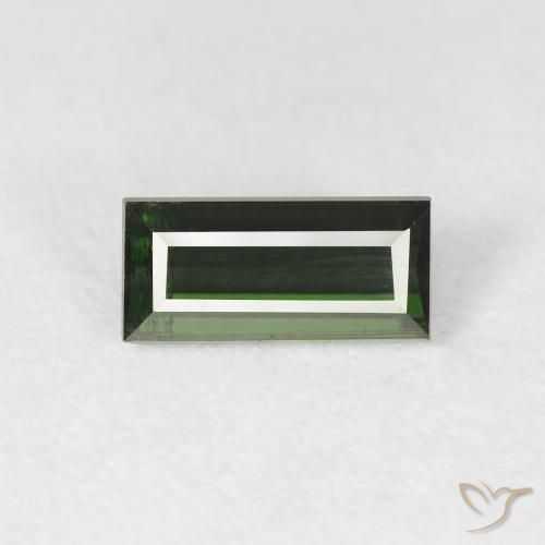 1.01ct Naturale Verde foresta Tormalina, Taglio a baguette, VS