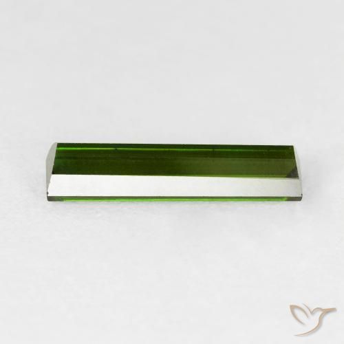 Tormalina Verde foresta naturale da 1.59 ct, Taglio a baguette, VVS