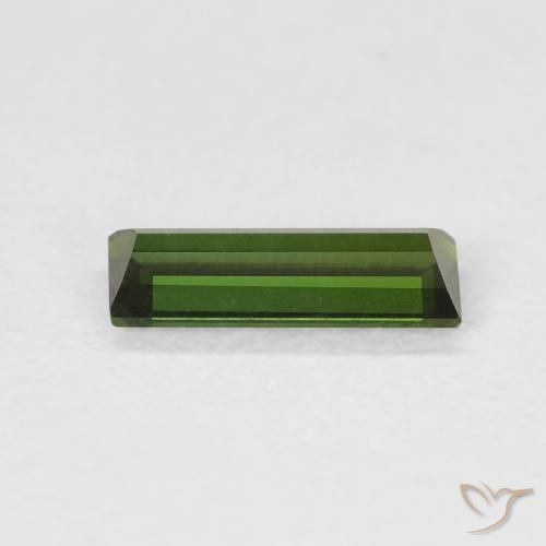 Tormalina Verde foresta naturale da 0.59 ct, Taglio a baguette, VVS