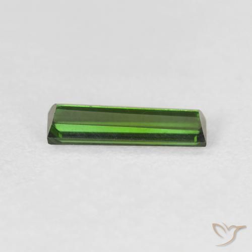 Tormalina Verde foresta naturale da 0.68 ct, Taglio a baguette, VVS