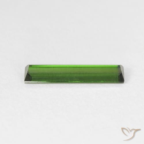 Tormalina Verde foresta naturale da 0.89 ct, Taglio a baguette, VVS