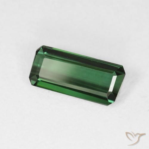 Tormalina Verde foresta naturale da 1.56 ct, Ottagonale / Taglio smeraldo, VVS-VS